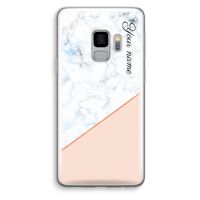 Marmer in stijl: Samsung Galaxy S9 Transparant Hoesje