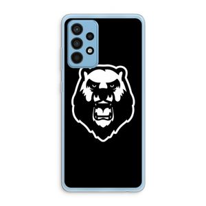 Angry Bear (black): Samsung Galaxy A52 Transparant Hoesje