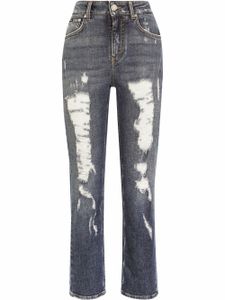 Dolce & Gabbana jean ample à effet usé - Bleu