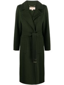 Michael Michael Kors manteau mi-long en laine à taille ceinturé - Vert