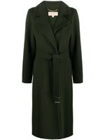 Michael Michael Kors manteau mi-long en laine à taille ceinturé - Vert