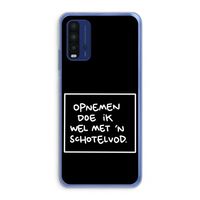 Schotelvod: Xiaomi Redmi 9T Transparant Hoesje