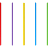 Depa Rietje | drinkrietje | papier | 200mm | Ø6mm | dispenserdoos | assorti | 3000 stuks