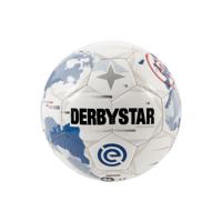 Derbystar Eredivisie Mini Voetbal Maat 1 2025-2026 Wit Lichtblauw Zwart