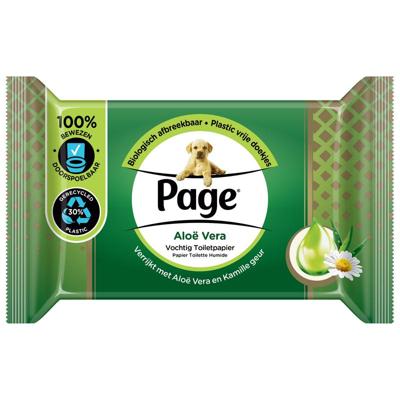 Page Vochtig toiletpapier aloe vera navulling