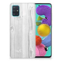 Samsung Galaxy A51 | Bumper Hoesje | White Wood