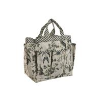 Gereedschapshouders Home ESPRIT Tuin Mand Groen Beige 47 x 18 x 27 cm