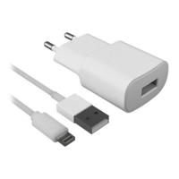 Wandlader + MFI Lightning Kabel Contact Apple-compatible 2.1A Wit