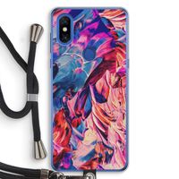 Pink Orchard: Xiaomi Mi Mix 3 Transparant Hoesje met koord