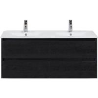 Dante Badmeubelset 120 cm - Black Oak - Keramische Wastafel Wit Enjoy