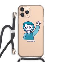 Zwaai: iPhone 11 Pro Max Transparant Hoesje met koord