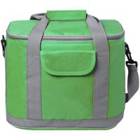 Grote koeltas draagtas/schoudertas - groen - 37 x 29 x 21 cm - 22 liter - Koeltassen