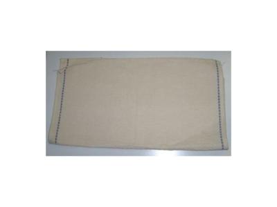 Schoteldoek ecru blauwe rand 10 stuks