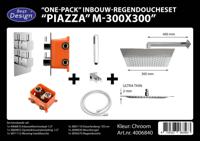 One Pack Inbouw-Regendoucheset & Inbouwbox Piazza Vierkant M-300X300 - thumbnail