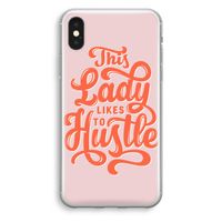 Hustle Lady: iPhone XS Transparant Hoesje