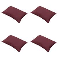 Sierkussen 60 x 40 met bies Panama bordeaux (4 stuks) Madison - Madison