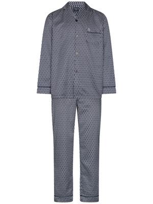 Satijnen doorknooppyjama Robson