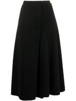 Marni jupe mi-longue plissée à design asymétrique - Noir