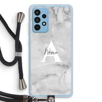 Ivory Marble: Samsung Galaxy A52 Transparant Hoesje met koord