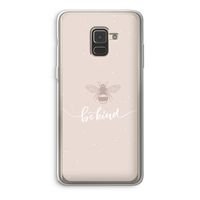 Be(e) kind: Samsung Galaxy A8 (2018) Transparant Hoesje