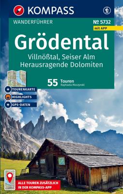 Wandelgids 5732 Kompass Wanderführer Grödental, Villnösstal, Seiser Alm | Kompass