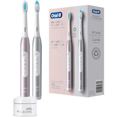Oral-B Pulsonic Slim Luxe 4900 - Platinum/Rose Gold DUO-Set