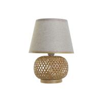 Bureaulamp DKD Home Decor Bruin Natuurlijk Bamboe 50 W 220 V 24 x 24 x 34 cm