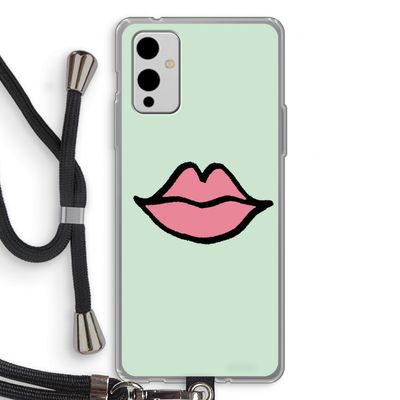 Kusje: OnePlus 9 Transparant Hoesje met koord