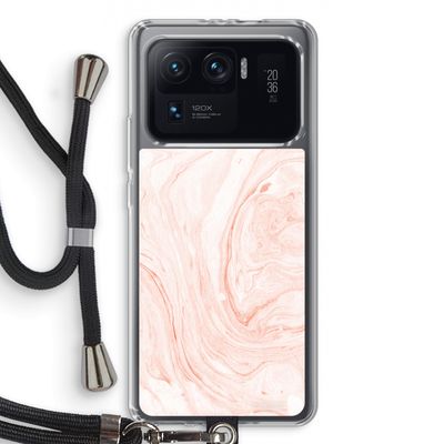 Peach bath: Xiaomi Mi 11 Ultra Transparant Hoesje met koord