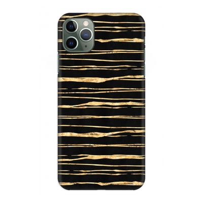 Gouden strepen: Volledig geprint iPhone 11 Pro Max Hoesje