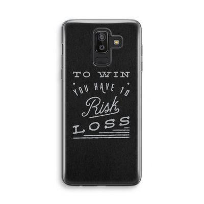 Risk loss: Samsung Galaxy J8 (2018) Transparant Hoesje