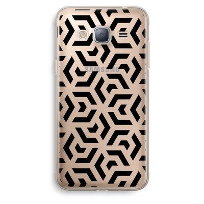 Crazy pattern: Samsung Galaxy J3 (2016) Transparant Hoesje