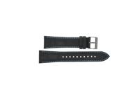 Horlogeband Seiko 7T92-0NK0 / SNDD71PC / L08C011N0 Leder Zwart 22mm