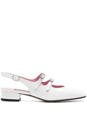 Carel Paris escarpins Peche 20 mm à fini verni - Blanc