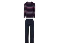 LIVERGY Heren pyjama (M, Marineblauw)