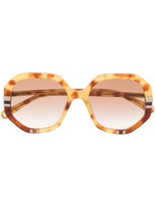 Chloé Eyewear lunettes de soleil à monture ronde - Noir