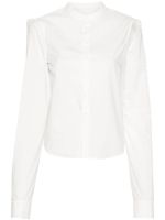 MM6 Maison Margiela chemise en coton à découpes - Blanc