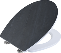 Cornat wc-bril duroplast sc steen zw - ksdsc240