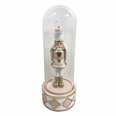 Kerstversiering DKD Home Decor Kristal Hars Notenkraker (10 x 10 x 26 cm) (2 Stuks)
