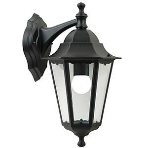 Nordlux Wandlamp Cardiff Down E27 zwart IP44 - 4800924