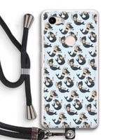Zeemeermin: Pixel 3 Transparant Hoesje met koord