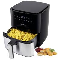 Clatronic FR 3782 H Airfryer 5.0 l 1450 W Convectiefunctie RVS, Zwart