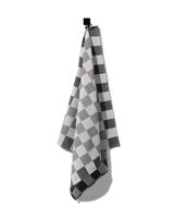HEMA Theedoek 65x65 katoen met ruiten (zwart)