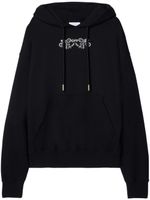 Off-White Tattoo Bandana-embroidery cotton hoodie - Noir - thumbnail