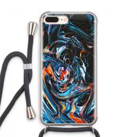 Black Unicorn: iPhone 7 PLUS Transparant Hoesje met koord