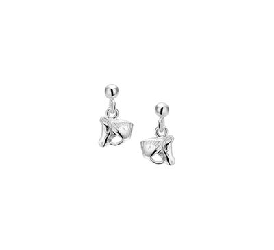 TFT Oorhangers Paardenhoofd Zilver Gerhodineerd Glanzend 13 mm x 8.5 mm