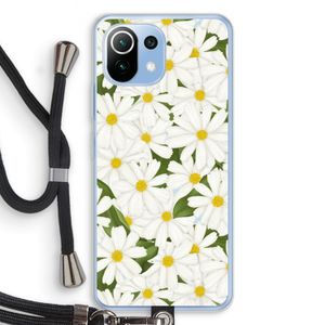 Summer Daisies: Xiaomi Mi 11 Lite Transparant Hoesje met koord