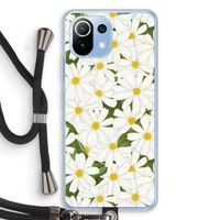Summer Daisies: Xiaomi Mi 11 Lite Transparant Hoesje met koord