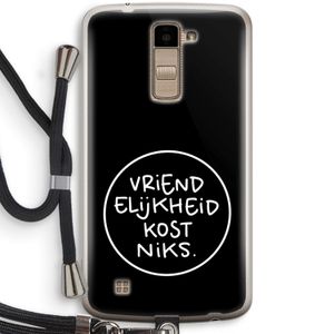 Vriendelijkheid: LG K10 (2016) Transparant Hoesje met koord