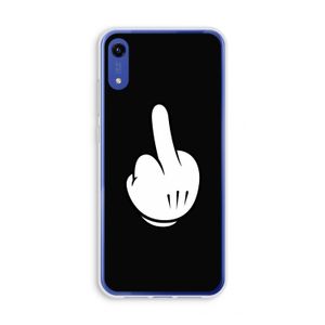 Middle finger black: Honor Play 8A Transparant Hoesje